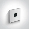 1W LED įleidžiamas sieninis šviestuvas, baltas, 3000K, 68004A/W/W