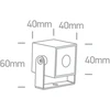 1W LED lauko šviestuvas, antracito sp., 3000K, 7052B/AN/W