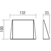 1W LED sieninis šviestuvas STEALTH, matinės juodos sp., 3000/4000K, 01-3219