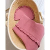 2 dalių muslino kūdikio patalynės komplektas su raukinuku My Sweet Baby retro pink