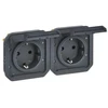 2 v. kištukinio lizdo mechanizmas Legrand 069879L (Antracitas)