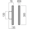2 x 5W LED sieninis šviestuvas NIKOS, baltas, 3000K, 01-3847