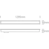 20-40W LED įleidžiamas linijinis šviestuvas, baltas, 3000/4000/5000K, 38145BR/W/V