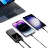 Nešiojamoji baterija „Tech-Protect PB13“ 20000mAh 22,5 W, 2x USB-A / USB-C / „Lightning“ su USB-C / USB-A kabeliu, pilkos spalvos