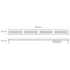 200W LED linijinis pramoninis šviestuvas, juodas, 4000K, IP65, 63200L/C