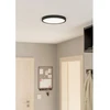 20,5W LED paviršinė panelė FUEVA 5, juodu korpusu, 3000K, 28,5cm, dimeriuojama
