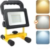 20W LED įkraunamas prožektorius su stovu TIGRA, juodas, 4000K, IP54