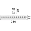 20W LED įleidžiamas šviestuvas LIKA, juodas, 2700K, 341682