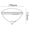20W LED lemputė, GX16d, PAR56, 2500K, dimeriuojama