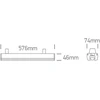 20W LED linijinis pramoninis šviestuvas, juodas, 3000/4000/5000K, 38100A/B/V