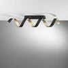 20W LED lubinis šviestuvas HELIX, juodos/aukso sp., 4000K