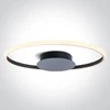 20W LED lubinis šviestuvas, juodas, 3000K, dimeriuojamas, 63154B/B/W