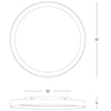 20W LED lubinis šviestuvas, juodos/aukso sp., 2700/3000/4000K, dimeriuojamas, 25186