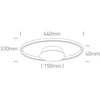 20W LED lubinis šviestuvas, šampano sp., 3000K, dimeriuojamas, 63154B/CH/W