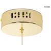 20W LED pakabinamas šviestuvas LIBRA 60 IN, aukso sp., 3000K
