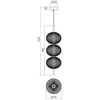 20W LED pakabinamas šviestuvas VENTURA, juodas, 3000K