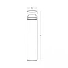 20W LED pastatomas lauko šviestuvas, pilkas, 3000K, IP65, E478