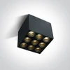Lubinis šviestuvas 20W LED paviršinis šviestuvas, juodas, 3000K, 12906C/B/W