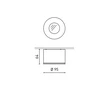 Lubinis šviestuvas 20W LED paviršinis šviestuvas PUCK L, baltas, 4000K