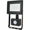 20W LED prožektorius KASTEL, juodas, 4000K, IP65, su judesio davikliu
