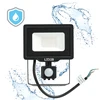 20W LED prožektorius su judesio davikliu MHC, juodas, 6500K, IP65