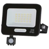 20W LED prožektorius su judesio davikliu, juodas, 4000K