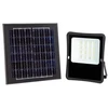 20W LED prožektorius su saulės baterija, juodas, 6000K