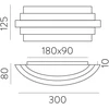 20W LED sieninis šviestuvas LUXUR, baltas, 2700/3000K, dimeriuojamas, A3840070BDP