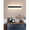 20W LED sieninis šviestuvas PEPAS, juodas, 3000K