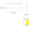 20W LED šviestuvas į magnetines sistemas ONELIGHT MINI/MIDI, juodas, 3000K, 42124BA/B/W