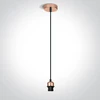 20W pakabinamas šviestuvas, vario sp., E27, 63126/CU