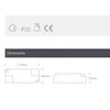21-29,4W 550/600/650/700mA LED maitinimo šaltinis, dimeriuojamas, 89030UT