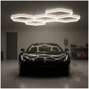 216W LED lubinis šviestuvas HEXLINE 208x300cm, baltas, 6500K