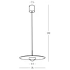 21W LED pakabinamas šviestuvas, juodas, 3000K, dimeriuojamas, 35cm, 2585
