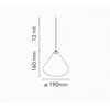 21W LED pakabinamas šviestuvas STRING LIGHT CONE, juodas, 2700K, dimeriuojamas