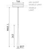 2,1W šviestuvas į magnetines sistemas HOLLY 48V, 38°, baltas, 3000K, su maitinimo šaltiniu