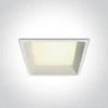 22W LED įleidžiamas šviestuvas, baltas, 4000K, 50122D/W/C