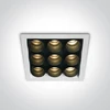 22W LED įleidžiamas šviestuvas, baltas, 3000K, 50906C/W/W