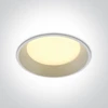22W LED įleidžiamas šviestuvas, baltas, 3000K, 10122D/W/W