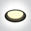 22W LED įleidžiamas šviestuvas, juodas, 3000/4000/5000K, 10122D/B/V
