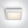 Lubinis šviestuvas 22W LED kvadratinis plafonas, baltas, 2700/3000/4000K, 62122F/W/V