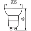 2,2W LED lemputė KANLUX, GU10, 3000K