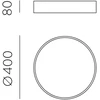22W LED lubinis šviestuvas MINSK, baltas, 2700/3000/4000K, dimeriuojamas, P3758172BDP