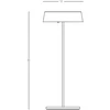 2.2W LED pastatomas lauko šviestuvas, juodas, 3000K, dimeriuojamas, su baterija, E289