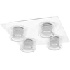 Lubinis šviestuvas 22W LED paviršinis vonios šviestuvas ORBIS FLAME, baltas, 3000/4000K, IP44