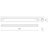 22W LED šviestuvas į magnetines sistemas INSIGHT, baltas, 4000K, 48V, 800mm