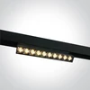22W linijinis šviestuvas į magnetines sistemas, juodas, 3000K, reguliuojamas, DALI, 42106BL/B/W
