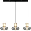 23W LED pakabinamas šviestuvas SIREL, gintaro/dūmų/juodos/bronzos sp., 3000K, 4326900