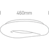 Lubinis šviestuvas 23W LED paviršinis šviestuvas, baltas, 3000K, 62148A/W