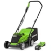 Greenworks gd24lm33K4 24V 33cm vejapjovė (su 4Ah akumuliatoriumi ir krovikliu)